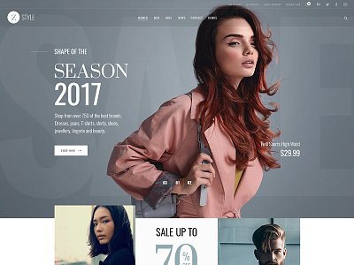 Z-Style Store fashion shop store ui web webdesign website