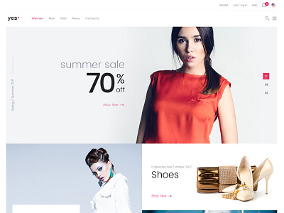 Yes - Fashion Store fashion shop store ui web webdesign website