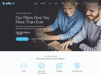 JellyNet - IPTV Internet Provider Theme.