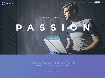 Qudos - Multi-Purpose Elementor WordPress Theme agency business clean consulting corporate creative grid landing modern portfolio shop theme ui web webdesign website wordpress