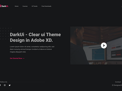 DarkUI app branding design icon ui ux web