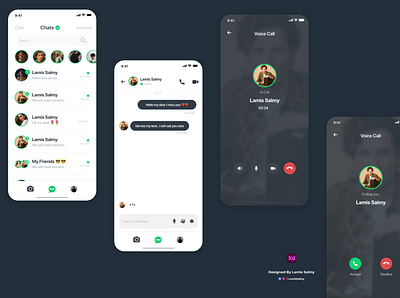 ChatUI - mobile app Design adobe xd app design ui uidesign uiux ux uxdesign web website