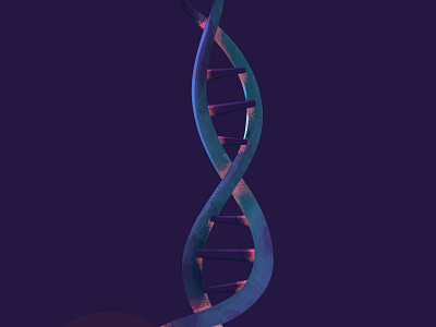 DNA strand 3d biology dna dna strand genetics illustration photoshop science scientific vector