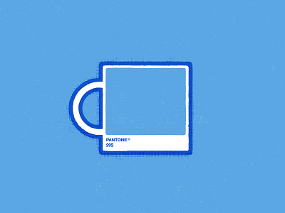 Reno Dakota blue coffee flat design icon illustration mug pantone photoshop texture vector