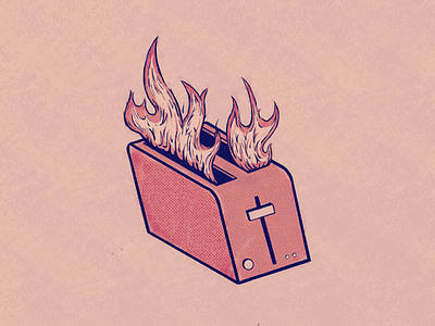 Burning toaster