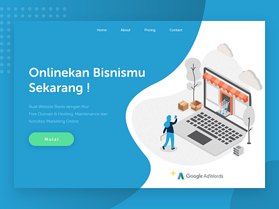 Web Development Service illustration landing page uidesign web agency