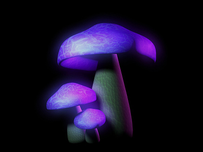 Mushrooms c4d fungi mushrooms