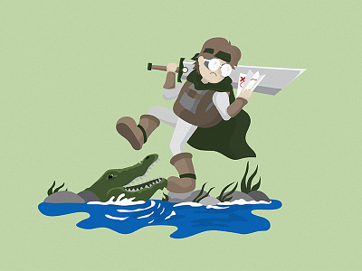 1st Time Adventurer adventurer alligator character
