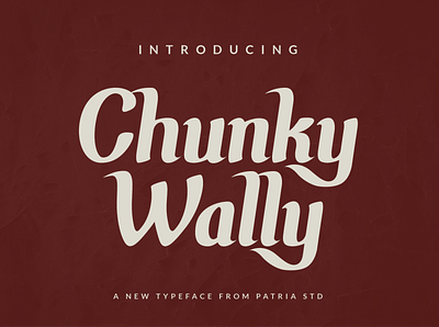 Chunky Wally antique decorative demo display font free retro type typeface vintage