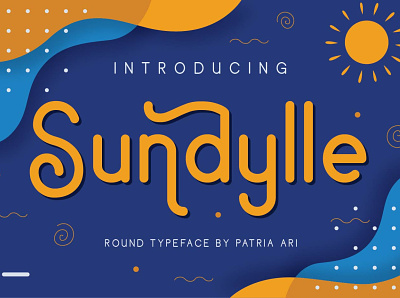 Sundylle Round Typeface children design font fun kids playful summer type typeface typography vacation
