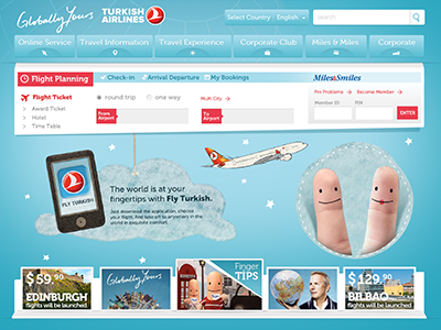 Turkish Airlines.com (Concept Work)