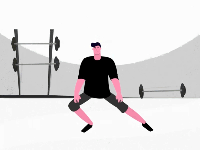 Gym routine 2danimation adobe after effects adobe illustrator after effects character design character rigging duik bassel equipment exercise flat gym motion design rigging shape animation vector video explainer workout