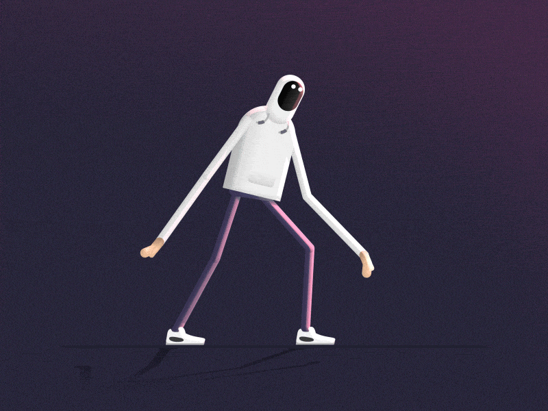 Walk & stop-cycle 2d after effects animation character character design duik motion design motion graphics walk walkcycle