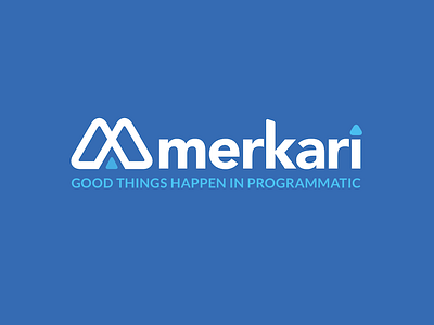 Brand design for Merkari (programmatic marketing) logo marketing merkari