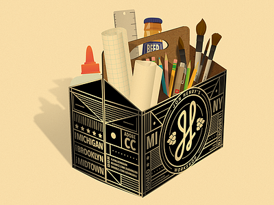 Jon Henry's Tool Kit adobe branding brushes color design gradient graphic illustration illustrator logo typography vector