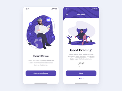 Daily UI #001 2019 2020 adobe clean design google illustration in light pew news pewdiepie sign trend ui up ux xd youtube