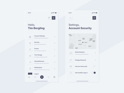 Daily UI #007 | Settings & Account Security