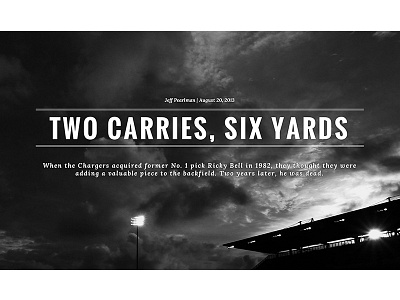 Two Carries, Six Yards css editorial design feature longform rwd sb nation sbnation typography vox vox media