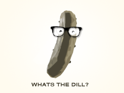 What's the dill? illustration pickle rebound