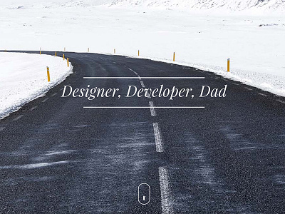 New personal site dad design development