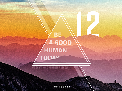 Be A Good Human Today daily doodle