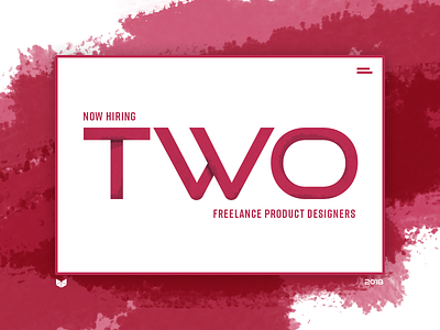 Now Hiring: Two Freelance Product Designers freelance hiring jobs openings