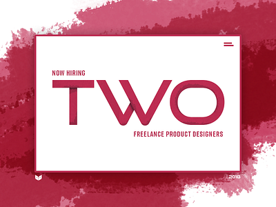 Now Hiring: Two Freelance Product Designers