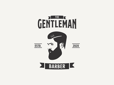 The Gentleman Barber | Logo for Sale