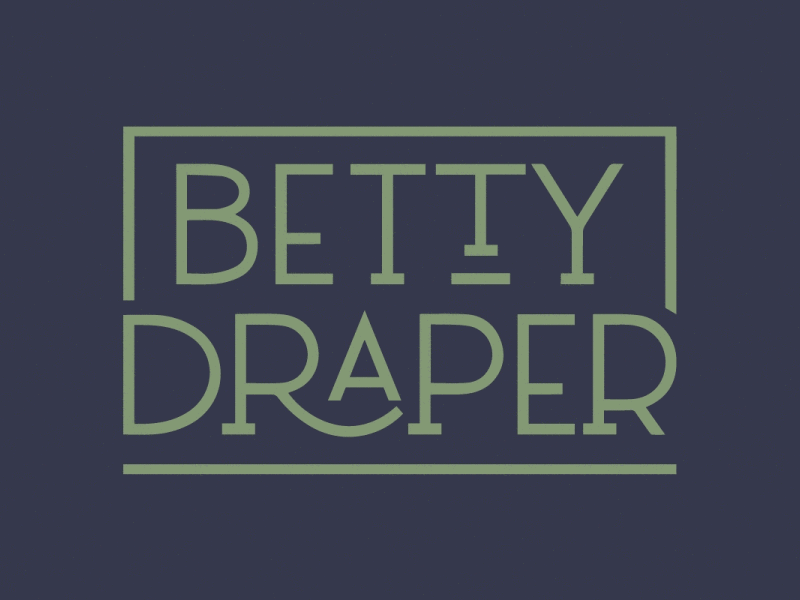 Betty Draper adobeaftereffects logoanimation logoreveal mograph motiondesign motiongraphics