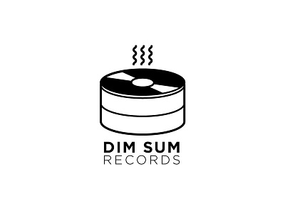 Dim Sum Records dim sum logo logo design record label vector vinyl record