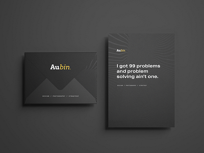 01 – Aubin. Personal Branding Explration branding design illustration logo minimal typography