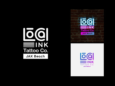 Local Ink Tattoo Company Brand brand branding design graphic design identity logo minimal minimalistic modern tattoo