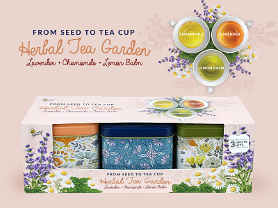 Herbal Tea Garden Product and Packaging Design