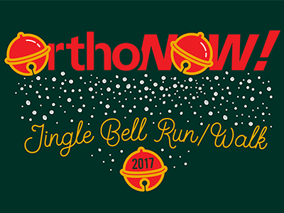 Jingle Bell Run/Walk T-Shirt holiday jingle bell running snow t-shirt