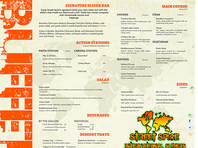 Street Spice Menu