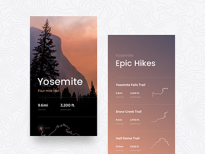 Yosemite Hiking Trails