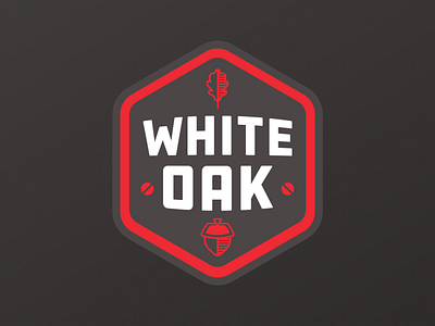 White Oak General Contractors bold branding builder construction contractor industrial logo logo design strong