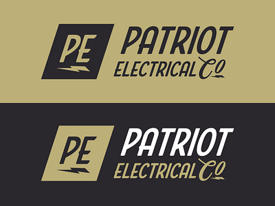 Patriot Electrical Retro Logo Concept