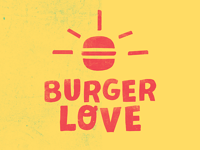 Burger Love Food Truck Logo branding burger food logo truck