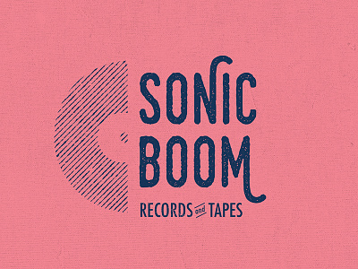Sonic Boom Record Store Logo logo record sonic store