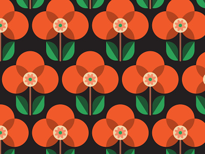 Mid Mod Pattern floral hygge pattern