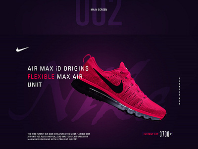 Nike Shoes branding design illustration art typography ui uidesign web