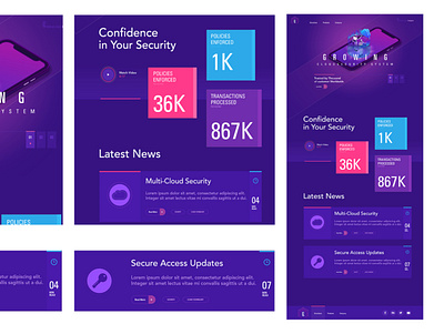 Cloud System Web Design branding chennai designer design illustration typography ui uidesign uidesigner uidesignpatterns ux