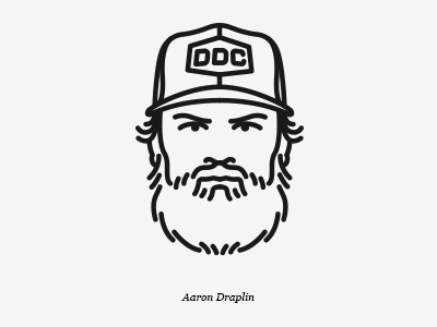 Aaron Draplin Avatar arron draplin ddc draplin face illustration illustrations line