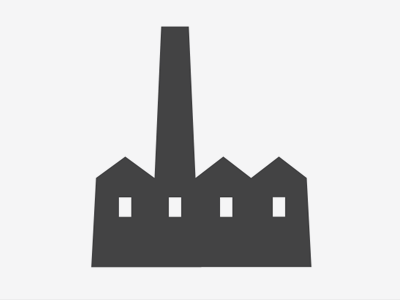 Big Industry big industry factory gray icon negative smokestack stack
