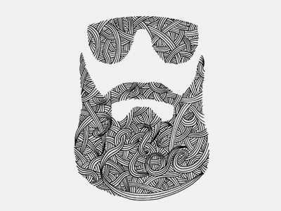 Beardcore beard beardcore core illustration line drawing sketch sunglasses words