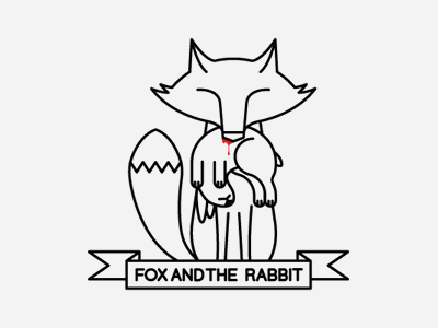 Fox and the Rabbit fox icon illustration rabbit ribbon story
