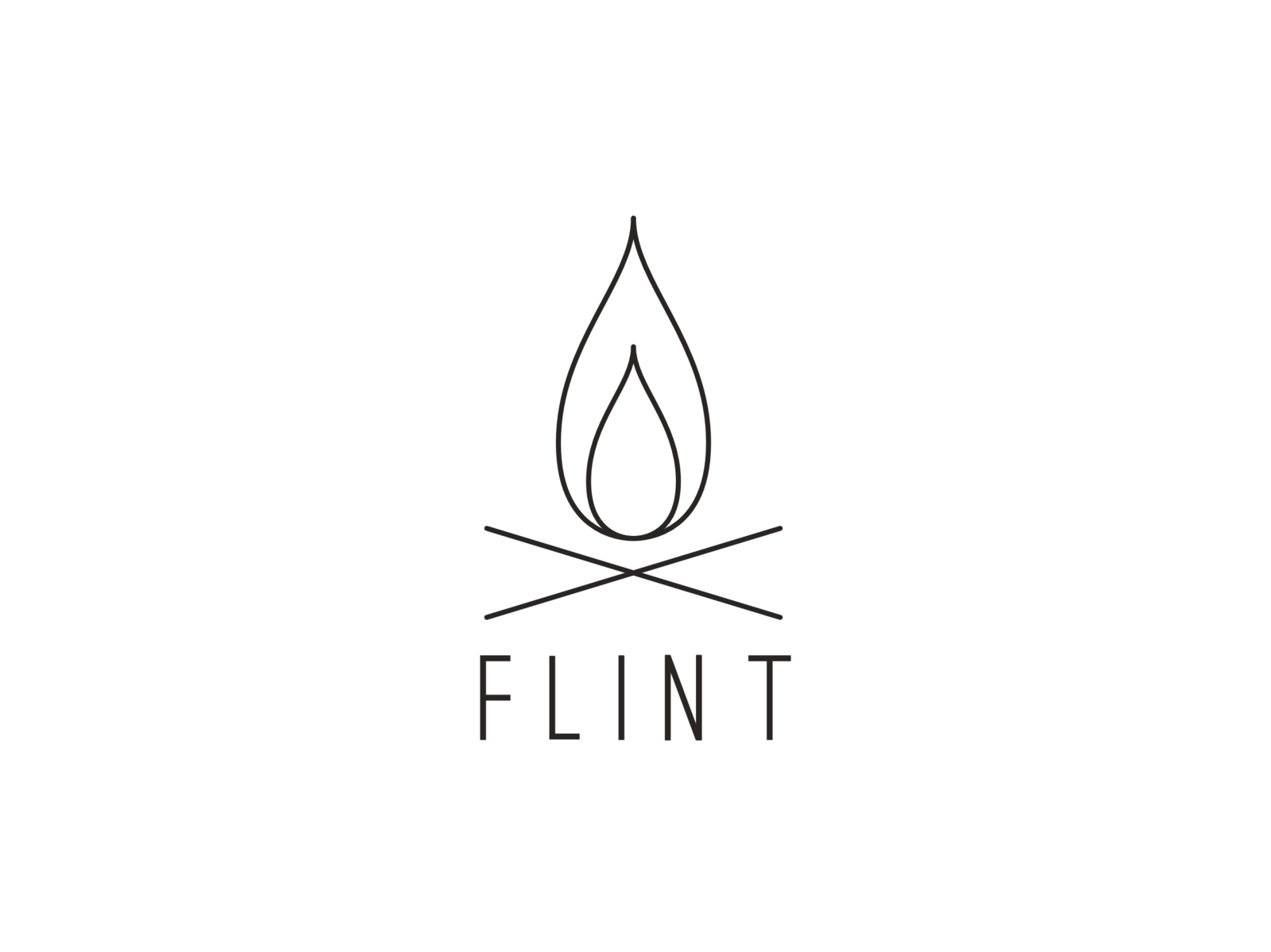 Flint fire logo by Leigh on Dribbble