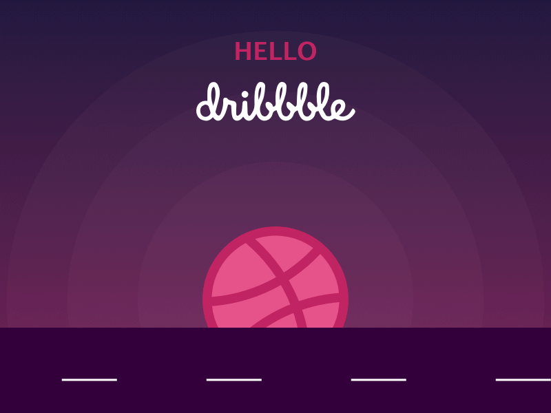 Hello, Dribbble! creative designer dribbble driver first old page shot welcome