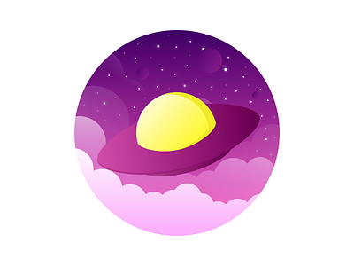 UFO color illustration ufo